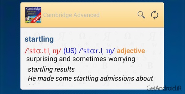 دانلود Audio Cambridge Advanced v4.3.128 - دیکشنری کمبریج اندروید