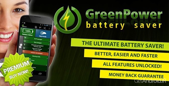 دانلود GreenPower Premium v9.30 - برنامه کاهش مصرف باتری اندروید