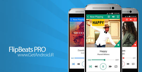 دانلود FlipBeats PRO – Best Music Player 1.1.15 بهترین موزیک پلیر اندروید