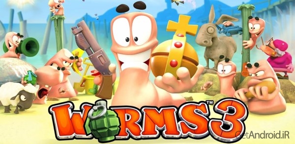 دانلود ورمز Worms 3 v2.04 – بازی جنگ کرم ها 3 برای اندروید