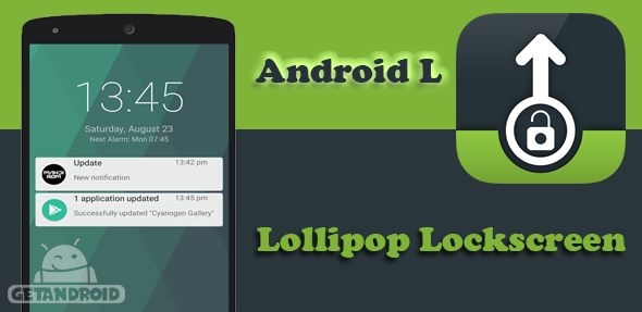 دانلود Lollipop Lockscreen Android L Premium 1.72 لاک اسکرین اندروید لالی پاپ