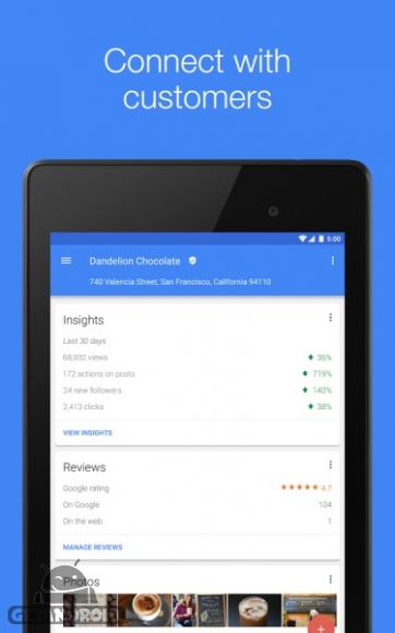 دانلود Google My Business 2.11.0.168461829 برنامه گوگل مای بیزینس اندروید دانلود Google My Business 2.11.0.168461829 برنامه گوگل مای بیزینس اندروید