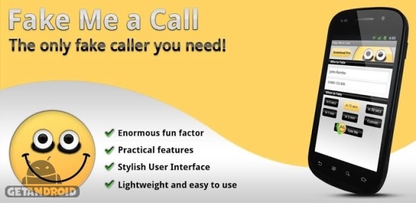 دانلود Fake Me A Call Pro v1.7.1 - برنامه ایجاد تماس جعلی برای اندروید