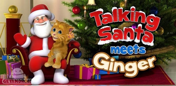 دانلود Talking Santa meets Ginger + 2.0 بازی صحبت با بابانوئل اندروید
