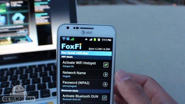 دانلود FoxFi 2.19 اشتراک اینترنت گوشی موبایل اندروید با لپ تاپ
