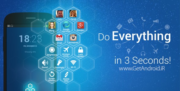 دانلود هانی کامب Honeycomb Launcher 1.0.9 لانچر لانه زنبوری اندروید