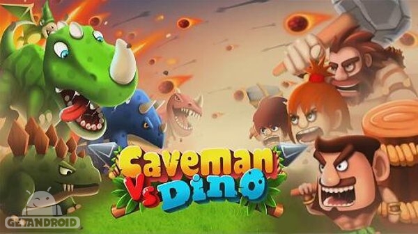 دانلود Caveman Vs Dino 1.2.057 - بازی مرد غارنشین و دایناسور برای اندروید