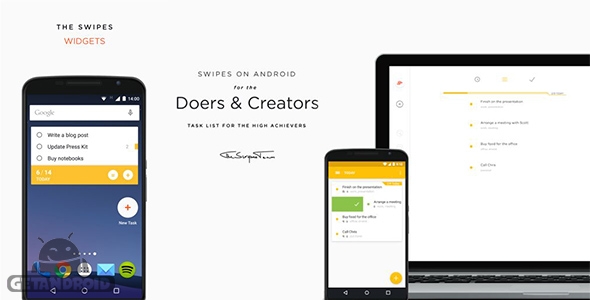 دانلود Swipes - Plan & Achieve Tasks v1.2.0 - برنامه تنظیم وظایف روزانه برای اندروید