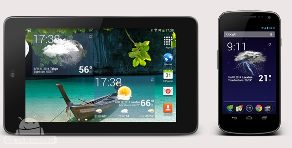 دانلود Weather Animated Widgets 8.40 - ویجت هواشناسی متحرک برای اندروید