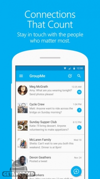 دانلود گروپمی GroupMe 5.8.1 - برنامه چت گروهی اندروید