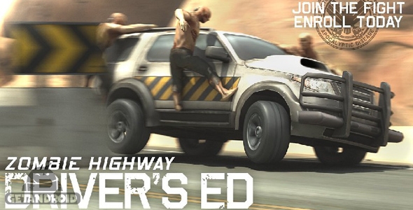 دانلود Zombie Highway: Driver's Ed 1.0.1 - بازی اتوبان زامبیها: نسخه آموزش راننده ها برای اندروید + مود