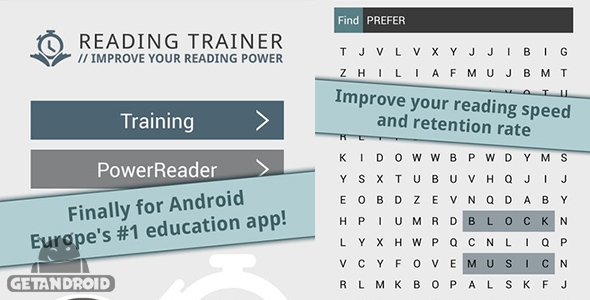 دانلود Reading Trainer v1.26 - برنامه تندخوانی برای اندروید