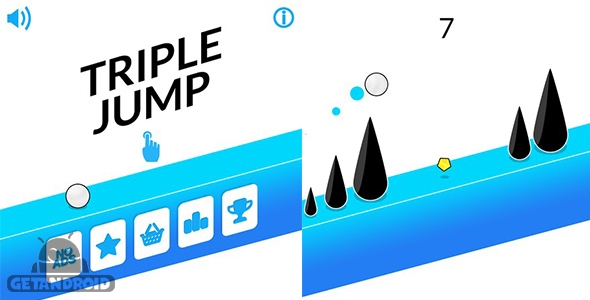 دانلود Triple Jump 1.0 - بازی جدید پرش سهگانه برای اندروید + مود