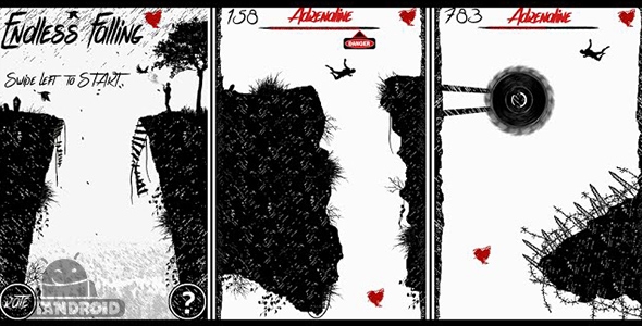 دانلود Endless Falling 1.01 - بازی مهیج سقوط آزاد بیانتها برای اندروید