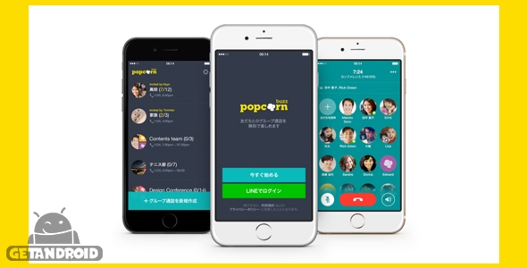 دانلود Popcorn Buzz: Free Group Calls 1.3.2 - برنامه تماس گروهی برای اندروید