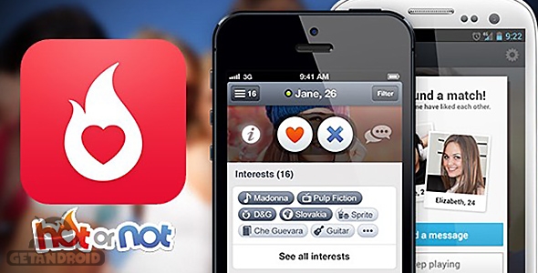 دانلود Hot or Not 5.13.0 - برنامه مشاهده میزان محبوبیت دوستان اطراف محل زندگی برای اندروید