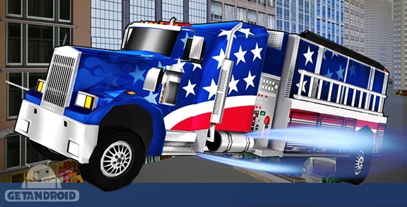 دانلود Fire Truck 3D v2.0 - بازی ماشین آتش نشان برای اندروید