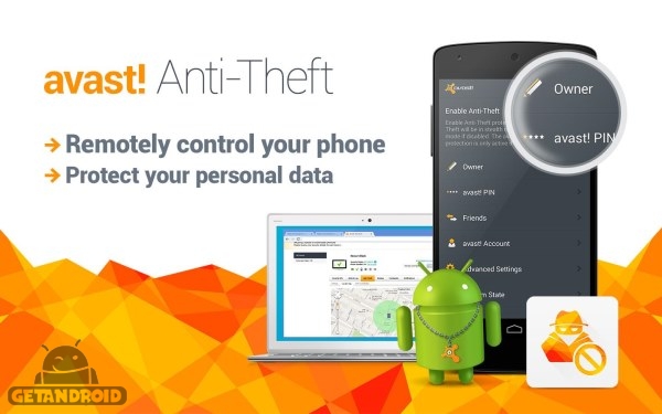 دانلود Avast Anti-Theft 4.2.0 پيدا كردن گوشي دزديده شده اندروید