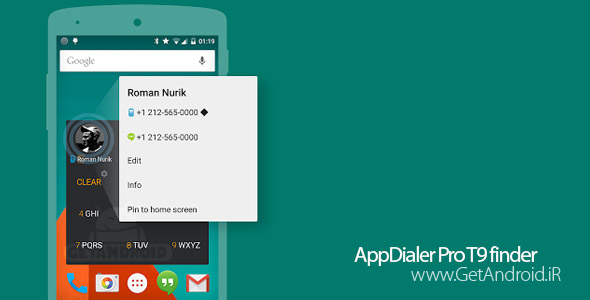 دانلود AppDialer Pro T9 finder 6.8.2 اپلیکیشن جستجوی سریع برنامه ها اندروید