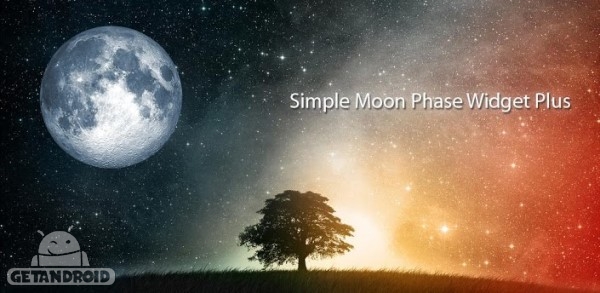 دانلود Simple Moon Phase Widget Plus 1.3.2 ویجت نمایش فاز و سن ماه اندروید
