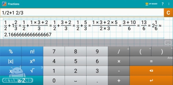 دانلود Fraction Calculator by Mathlab PRO 3.1.39 برنامه محاسبه کسر اندروید