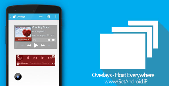 دانلود Overlays PRO – Float Everywhere 3.1 پنجره های شناور اندروید