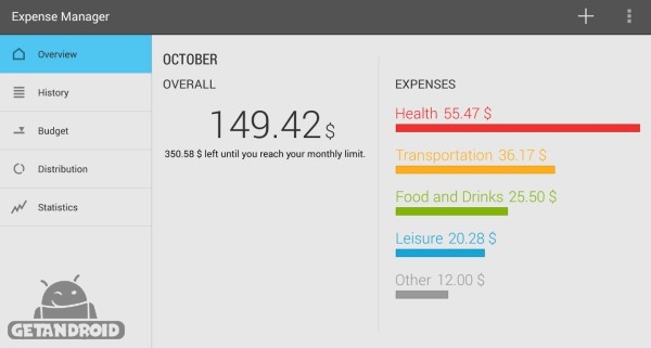 دانلود Expense Manager 2.2.4 برنامه مدیریت هزینه های زندگی اندروید
