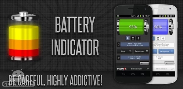 دانلود Battery Indicator Pro 2.7.5 برنامه نمایش وضعیت باتری برای اندروید