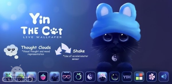 دانلود Yin The Cat 1.2.7 لایو والپیپر جدید یین گربه سیاه اندروید