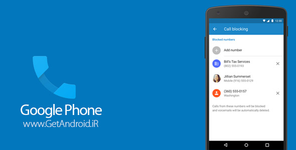 دانلود گوگل فون Google Phone 13.0.171616398 برنامه بلک لیست اندروید