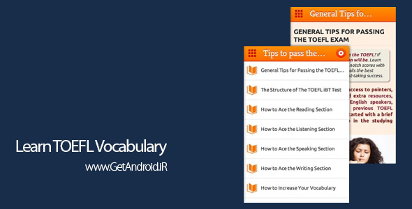 دانلود Learn TOEFL Vocabulary 8.14 نرم افزار یادگیری واژگان تافل اندروید