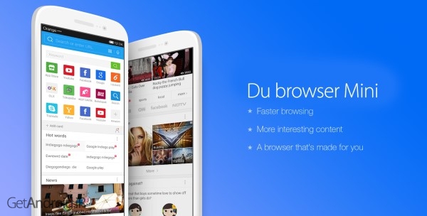 دانلود Du browser (Baidu Browser Mini-Small&Fast) v1.12.23 مرورگر سبک و سریع اندروید
