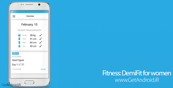 دانلود Fitness: DemiFit for women 5.0 برنامه تناسب اندام و بدنسازی بانوان اندروید