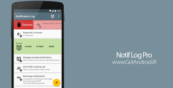 دانلود Notif Log Pro v1.6.0-full برنامه نمایش تاریخچه اطلاع رسانی ها اندروید