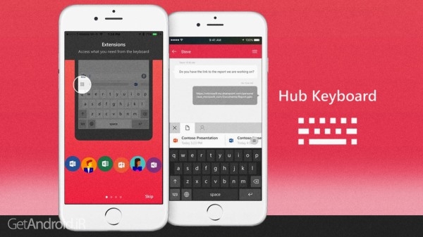 دانلود Hub Keyboard 0.9.13.14 برنامه کیبورد مایکروسافت اندروید