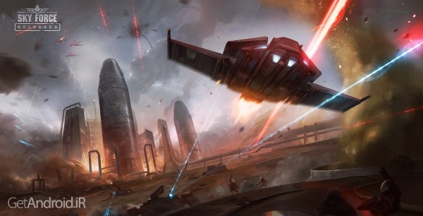 دانلود اسکای فورس Sky Force Reloaded 1.82 بازی هواپیمای جنگی جدید اندروید