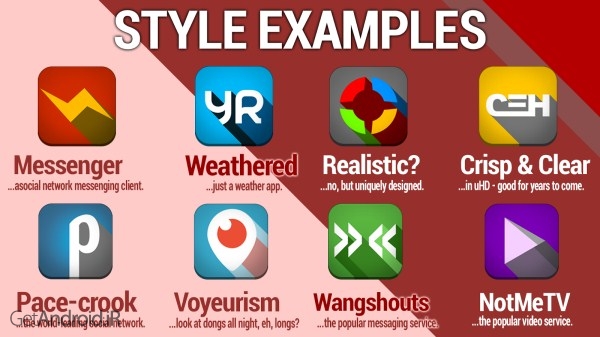دانلود Dongshadow - an icon set v33 مجموعه آیکون های جدید و زیبا برای اندروید