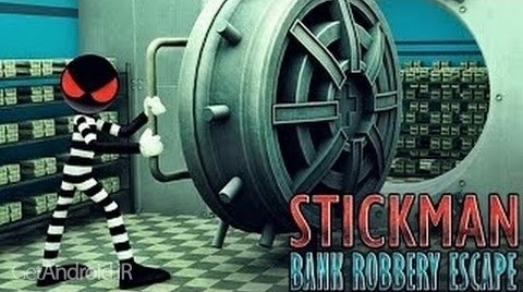 دانلود Stickman Bank Robbery Escape 1.2 بازی سرقت از بانک استیکمن اندروید