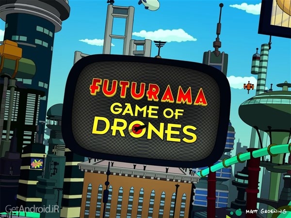دانلود Futurama: Game of Drones 1.12.0 بازی جورچین 4 تایی فیوچراما اندروید