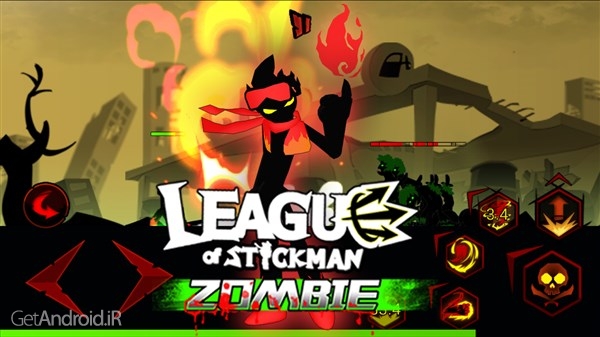 دانلود League of Stickman Zombie 2.0.3 بازی استیکمن ها و زامبی اندروید