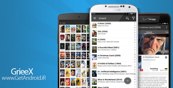 دانلود GrieeX - Movies & TV Shows Pro 1.3.3 نرم افزار فیلمها و برنامههای تلویزیونی اندروید
