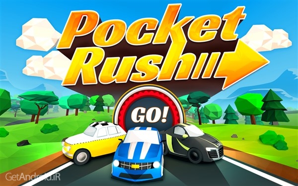 دانلود Pocket Rush 1.2.1 بازی مسابقه ای یورش اتومبیل ها اندروید