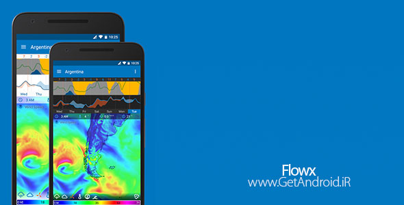 دانلود Flowx v2.016 بهترین نرم افزار پیش بینی وضع هوا برای موبایل اندروید