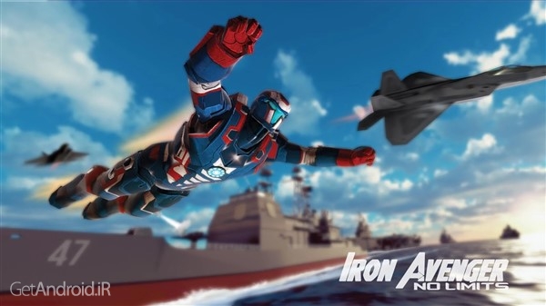 دانلود Iron Avenger 2 : No Limits 1.55 بازی انتقام جوی آهنی 2 اندروید