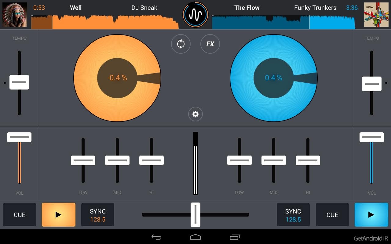 دانلود Cross DJ Pro 3.5.9 - برنامه میکس موزیک در اندروید