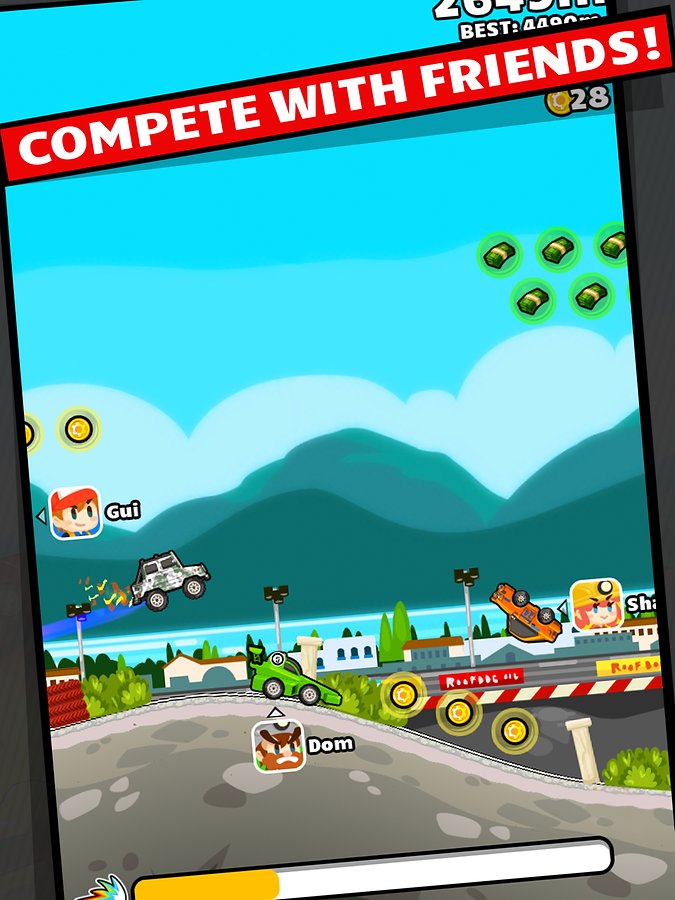 دانلود Pocket Road Trip 1.4 - بازی اتومبیل رانی فانتزی برای اندروید