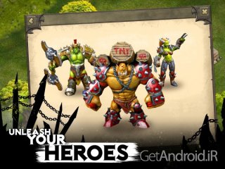 دانلود Heroes of War: Orcs vs Knights 1.3.6 – بازی استراتژیک قهرمانان جنگ اندروید