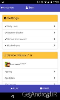 دانلود Screen Time Remote Control v2.5.2 برنامه کنترل فرزندان از راه دور اندروید