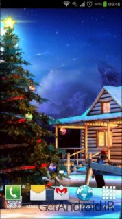 دانلود Christmas 3D Live Wallpaper 1.2 لایو والپیپر سه بعدی کریسمس اندروید