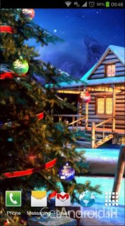 دانلود Christmas 3D Live Wallpaper 1.2 لایو والپیپر سه بعدی کریسمس اندروید
